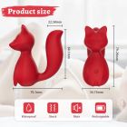 Мини-вибратор клиторальный Every Night Toys Doris в форме лисы красный, 10 режимов вибрации вид 5