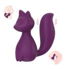Мини-вибратор клиторальный Every Night Toys Doris в форме лисы фиолетовый, 10 режимов вибрации вид 3