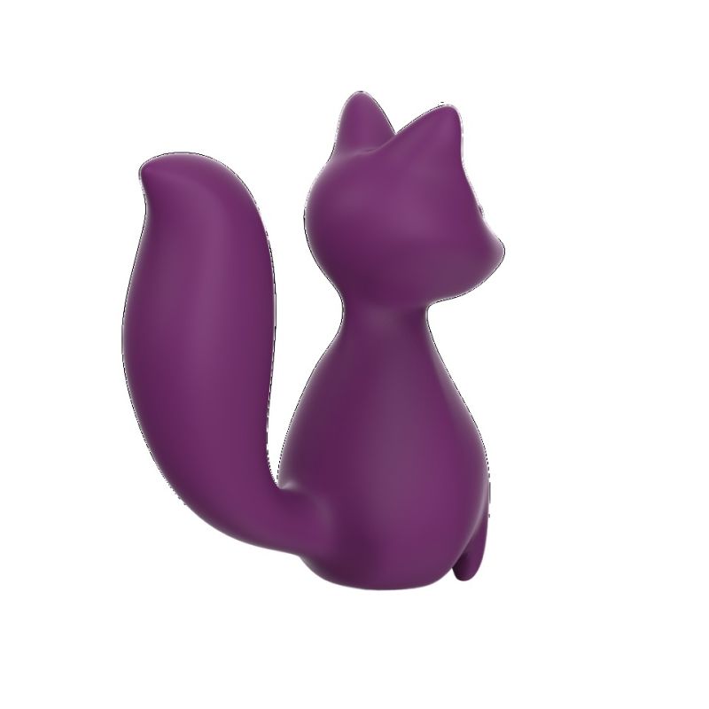 Міні-вібратор кліторальний Every Night Toys Doris у формі лисиці фіолетовий, 10 режимів вібрації вид 4
