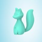 Міні-вібратор кліторальний Every Night Toys Doris у формі лисиці бірюзовий, 10 режимів вібрації вид 5
