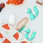 Мини-вибратор клиторальный Every Night Toys Doris в форме лисы бирюзовый, 10 режимов вибрации вид 6