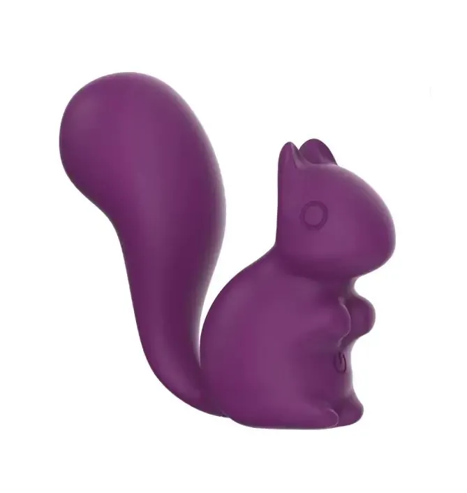 Міні-вібратор кліторальний Every Night Toys Debbie у формі білочки фіолетовий, 10 режимів вібрації вид 2