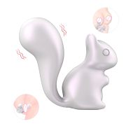 Мини-вибратор клиторальный Every Night Toys Debbie в форме белочки белый, 10 режимов вибрации