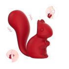 Міні-вібратор кліторальний Every Night Toys Debbie у формі білочки червоний, 10 режимів вібрації вид 3