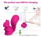 Міні-вібратор кліторальний Every Night Toys Debbie у формі білочки червоний, 10 режимів вібрації вид 5