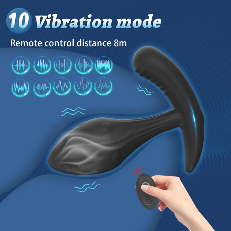 Масажер простати Every Night Toys Miah з дистанційним керуванням, чорний, 10 режимів вібрації вид 4