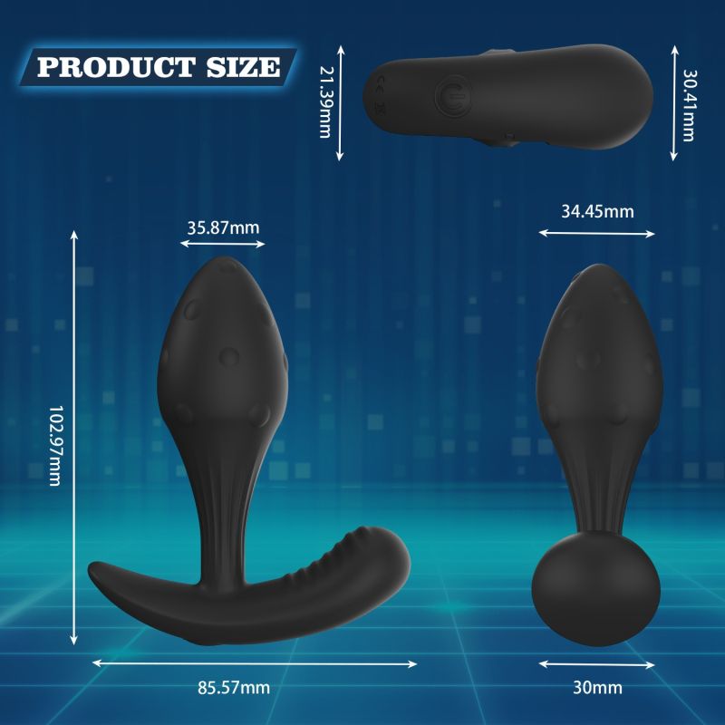 Масажер простати Every Night Toys Miah з дистанційним керуванням, чорний, 10 режимів вібрації вид 5