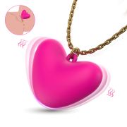 Міні-вібратор кліторальний Every Night Toys Eileen у формі серця рожевий, 10 режимів вібрації