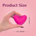 Міні-вібратор кліторальний Every Night Toys Eileen у формі серця рожевий, 10 режимів вібрації вид 8