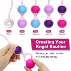 Набір вагінальних кульок Every Night Toys Lorinda рожевий з різнокольоровими кульками вид 6