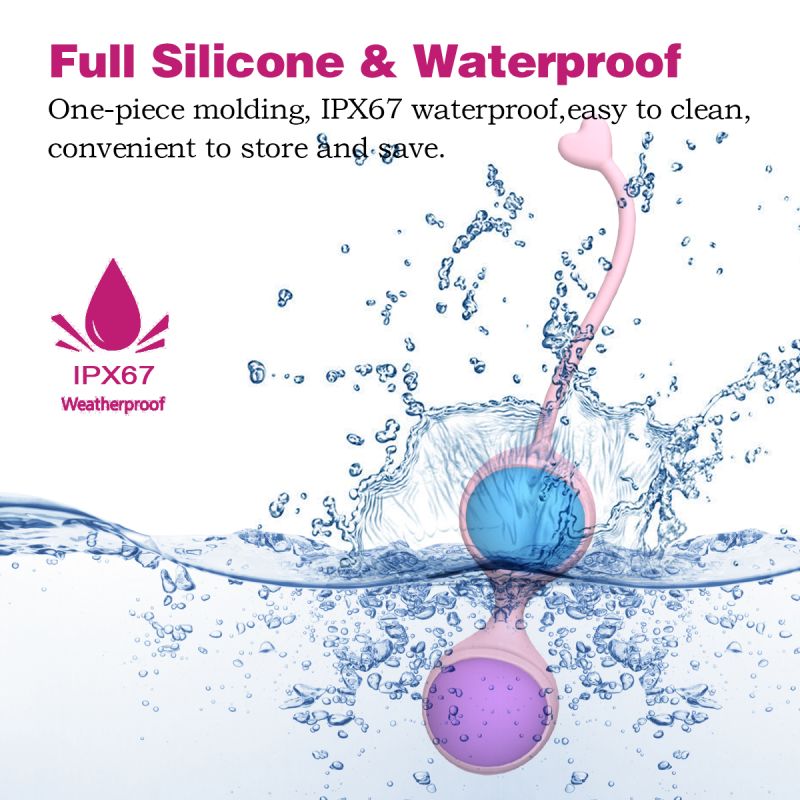 Набір вагінальних кульок Every Night Toys Lorinda рожевий з різнокольоровими кульками вид 9