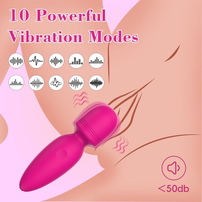 Міні-вібратор мікрофон Every Night Toys Amy рожевий, 10 режимів вібрації вид 8