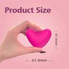 Міні-вібратор кліторальний Every Night Toys Eileen серце, світло-рожевий, 10 режимів вібрації вид 6