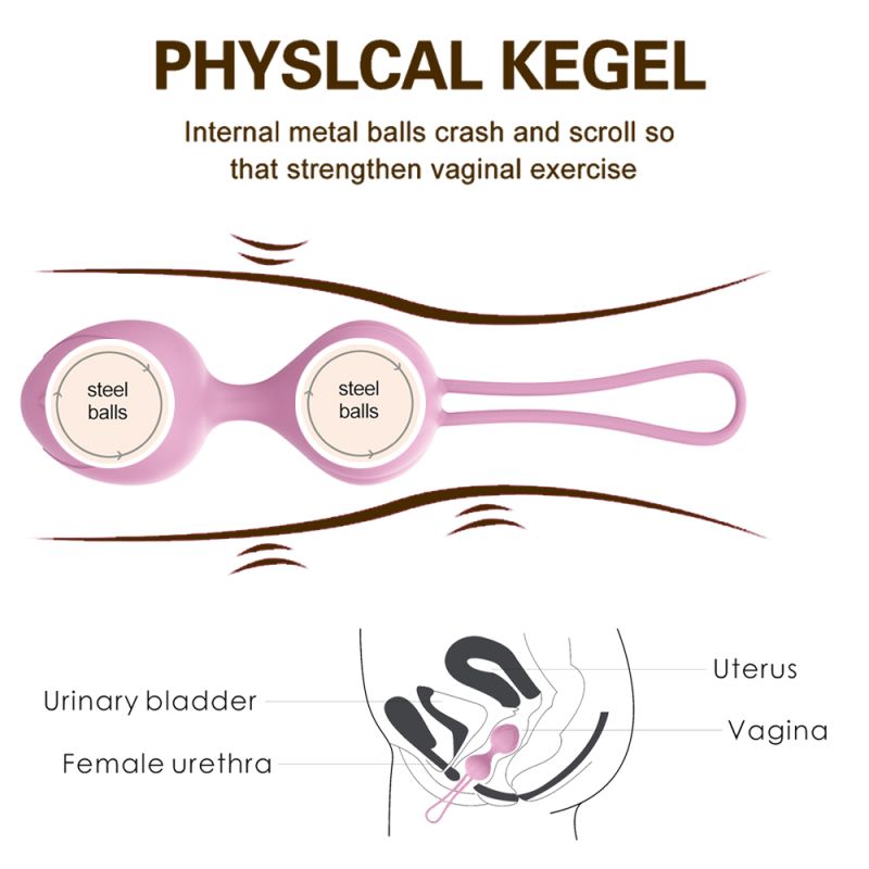 Набір вагінальних кульок Every Night Toys Wendy, 3 шт, бузковий вид 3