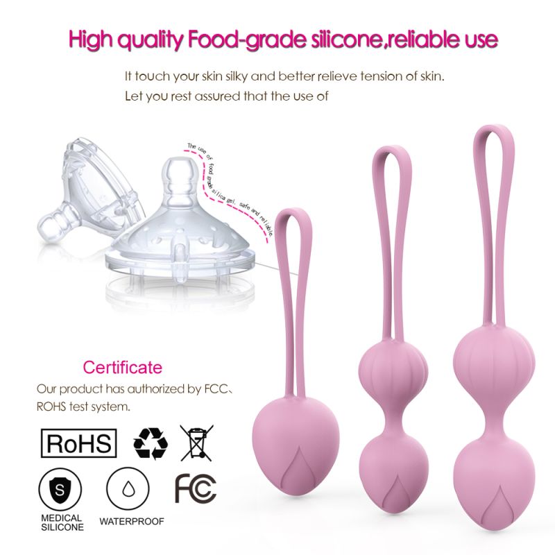 Набір вагінальних кульок Every Night Toys Wendy, 3 шт, бузковий вид 5