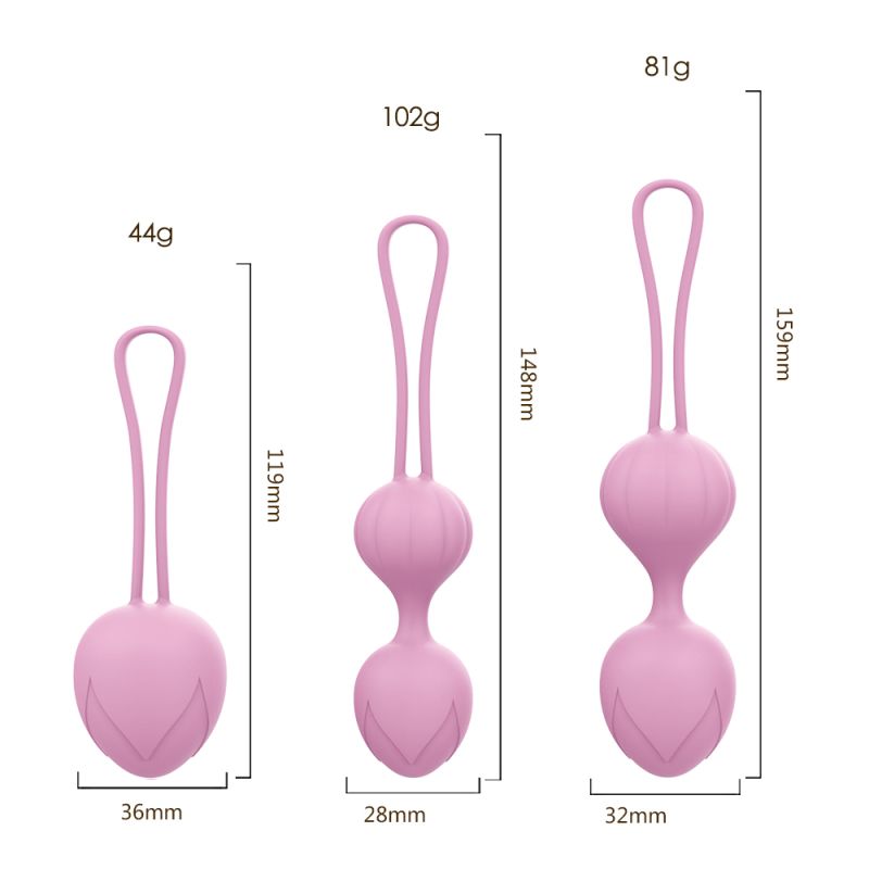 Набір вагінальних кульок Every Night Toys Wendy, 3 шт, бузковий вид 8