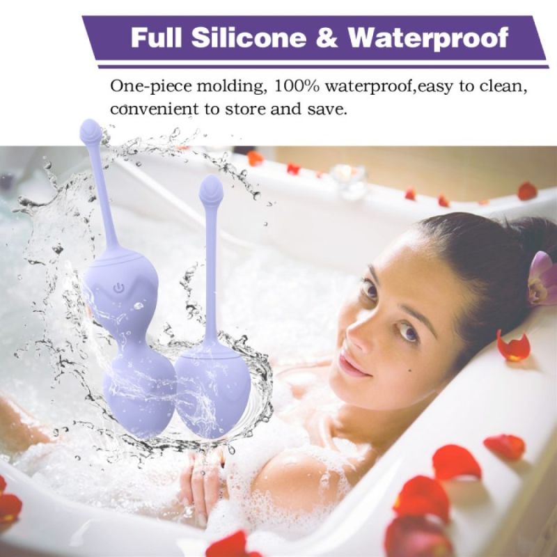 Набір вагінальних віброкульок Every Night Toys Lela, 3 шт, з дистанційним пультом, бузковий вид 6