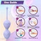 Набір вагінальних віброкульок Every Night Toys Lela, 3 шт, з дистанційним пультом, бузковий вид 7