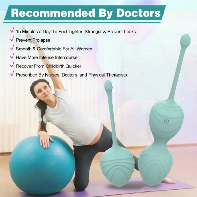 Набір вагінальних віброкульок Every Night Toys Audrey, 3 шт, з дистанційним пультом, бірюзовий вид 3