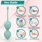 Набір вагінальних віброкульок Every Night Toys Audrey, 3 шт, з дистанційним пультом, бірюзовий вид 9