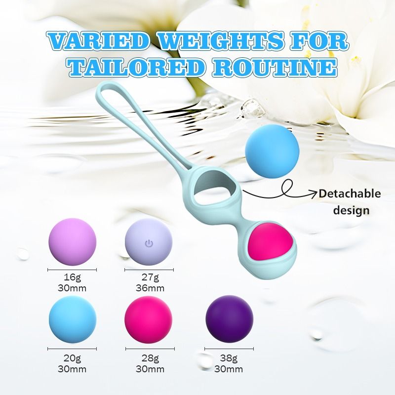 Набір різнокольорових вагінальних віброкульок Every Night Toys з вібрацією та дистанційним пультом вид 4