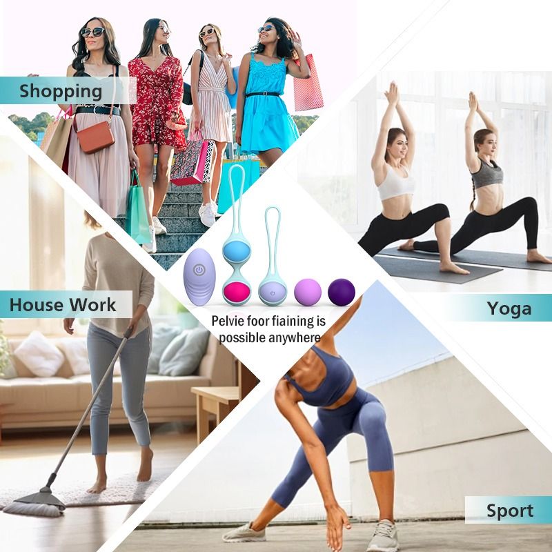 Набір різнокольорових вагінальних віброкульок Every Night Toys з вібрацією та дистанційним пультом вид 5