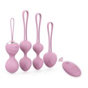 Набір вагінальних віброкульок Every Night Toys Beata, 4 шт, з дистанційним пультом, бузковий
