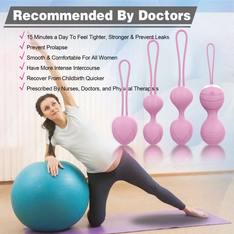 Набір вагінальних віброкульок Every Night Toys Beata, 4 шт, з дистанційним пультом, бузковий вид 3