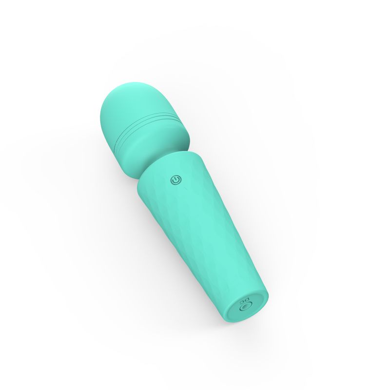 Мини-вибратор микрофон Every Night Toys Sharon бирюзовый, 10 режимов вибрации вид 5