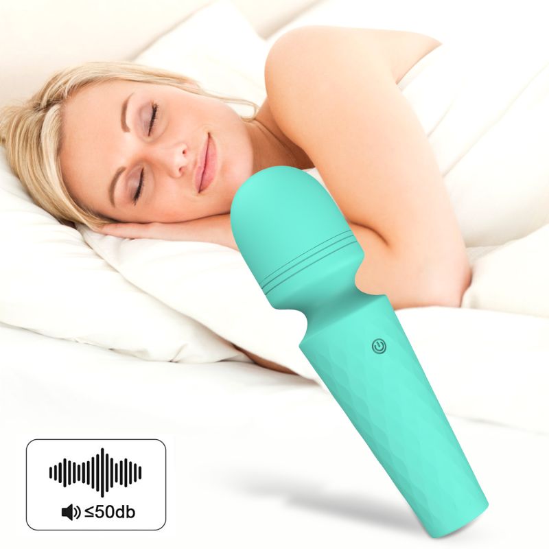 Міні-вібратор мікрофон Every Night Toys Sharon бірюзовий, 10 режимів вібрації вид 13