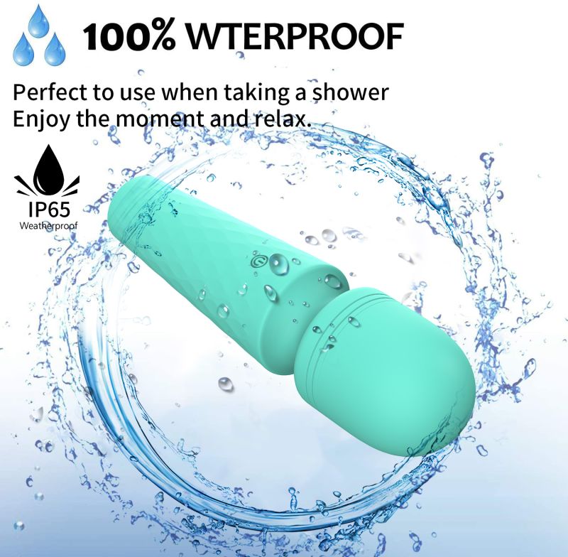 Мини-вибратор микрофон Every Night Toys Sharon бирюзовый, 10 режимов вибрации вид 16