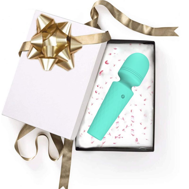 Мини-вибратор микрофон Every Night Toys Sharon бирюзовый, 10 режимов вибрации вид 17