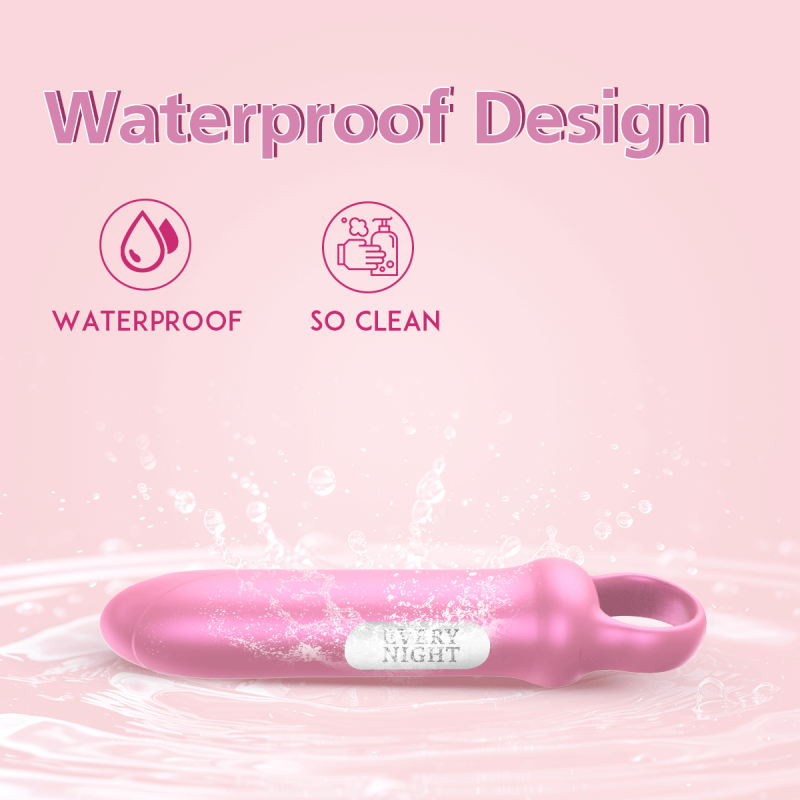 Міні-вібратор Every Night Toys Merry світло-рожевий, 10 режимів вібрації вид 6