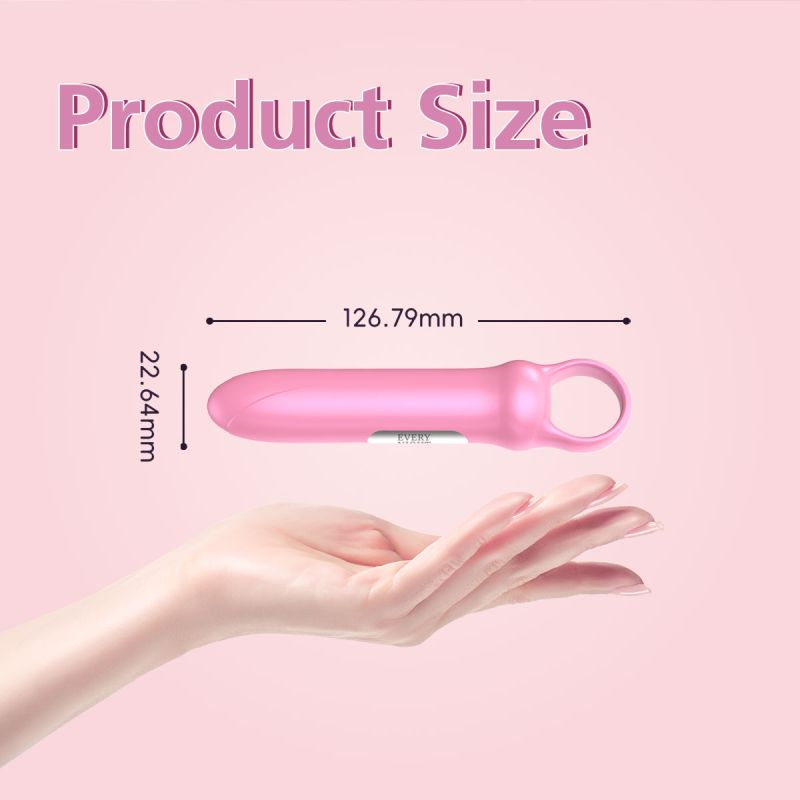 Міні-вібратор Every Night Toys Merry світло-рожевий, 10 режимів вібрації вид 7