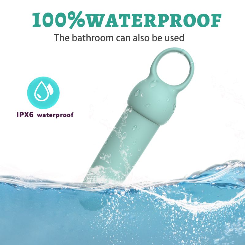 Міні-вібратор Every Night Toys Elliot світло-бірюзовий, 10 режимів вібрації вид 4