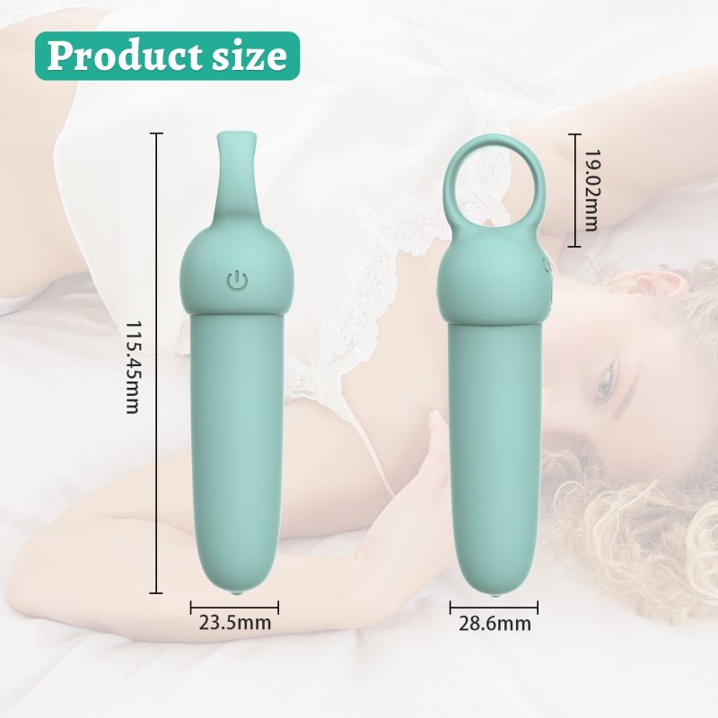 Міні-вібратор Every Night Toys Elliot світло-бірюзовий, 10 режимів вібрації вид 9