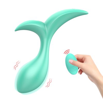 Анальный вибратор Every Night Toys Sally с дистанционным управлением, бирюзовый, 10 режимов вибрации