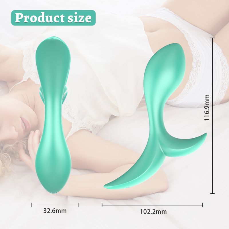 Анальный вибратор Every Night Toys Sally с дистанционным управлением, бирюзовый, 10 режимов вибрации вид 8