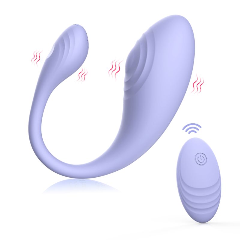 Віброяйце Every Night Toys Letitia з дистанційним керуванням, бузковий, 10 режимів вібрації вид 2