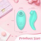 Вібратор із кліторальним стимулятором із язичком Every Night Toys Jen, зелений, 10 режимів вібрації вид 10