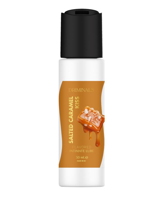 Съедобный лубрикант Driminals Kiss Salted Caramel со вкусом солёной карамели, 30 мл вид 2