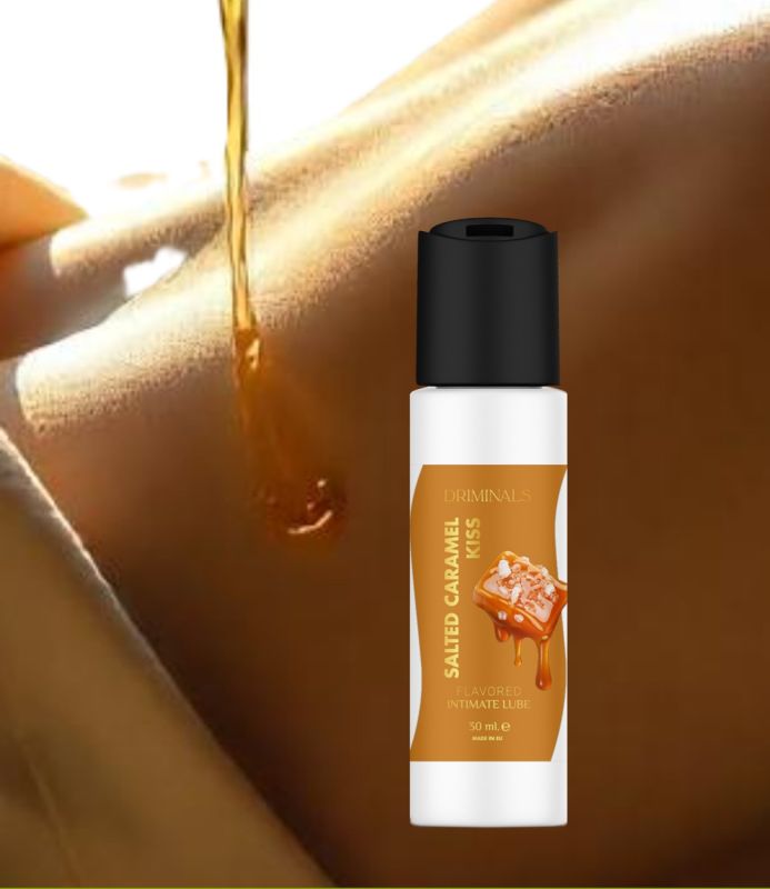 Съедобный лубрикант Driminals Kiss Salted Caramel со вкусом солёной карамели, 30 мл вид 3
