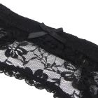 Комплект пояс для панчіх з трусиками StarNight мереживний, чорний, XS-S вид 5