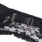 Комплект пояс для чулок с трусиками StarNight кружевной, чёрный, XS-S вид 6