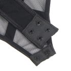 Боди из искусственной кожи Star Night, с гартером, черное, L вид 8