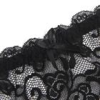 Комплект кружевной пояс для чулок с трусиками Star Night, чёрный, L вид 6