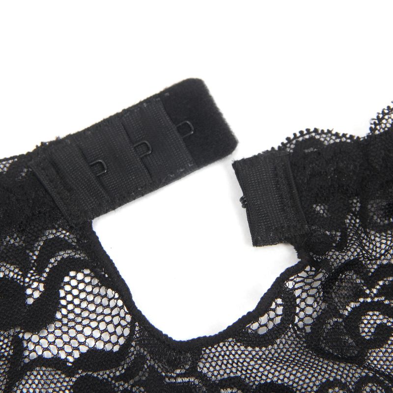 Комплект кружевной пояс для чулок с трусиками Star Night, чёрный, L вид 7