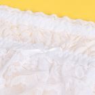 Комплект кружевной пояс для чулок StarNight с трусиками с доступом, белый, XS-S вид 8