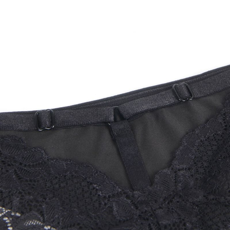 Трусики с кружевом сзади Star Night, чёрные, XS-S вид 9