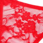 Кружевные стринги Star Night с украшением стразами, красные, S вид 9